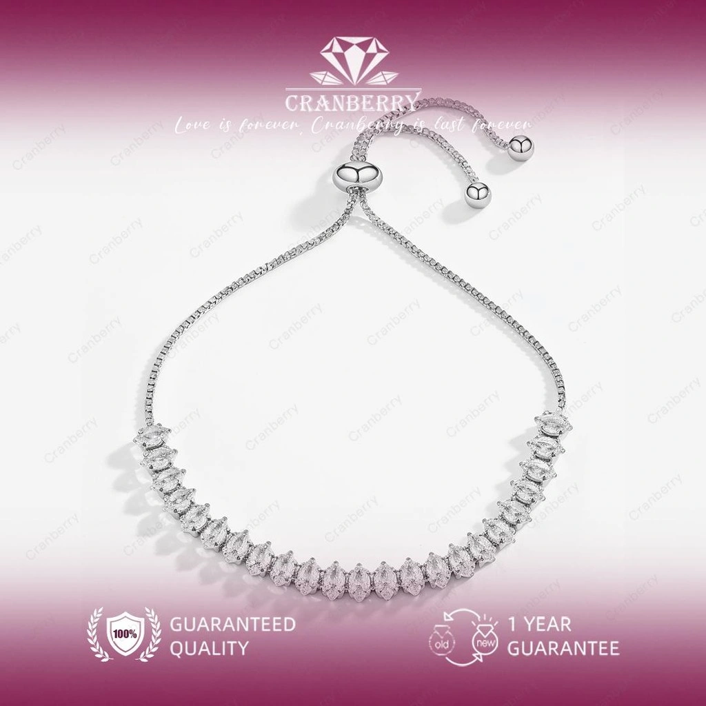 Gelang Bracelet Perhiasan Wanita Fashion Tangan Bangle Couple Pasangan Wanita High Quality Kado Gift Pacar Istri Cewek Cewe COD Anniversary Grade VVS1 5A Store Anti Karat Luntur Berubah Garansi 1 Tahun B16-S