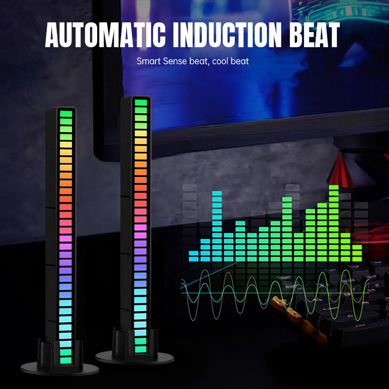COD Led bar lampu equalizer audio spectrum sensor suara RGB music strip Atmosphere Light Music