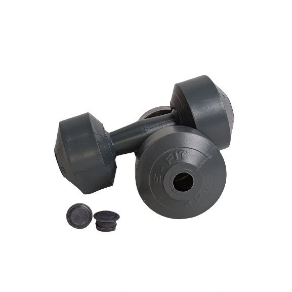 Sportivo Simplyfit COVER Dumbbell Barbel 4KG Ekonomis Premium Untuk Fitness Rumahan + Tutup Gratis TANPA ISI