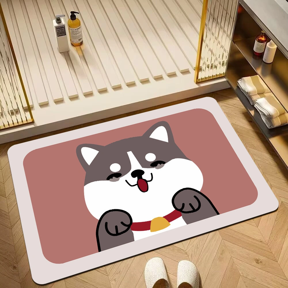 【Baru】keset penyerap lumpur diatom, keset kamar mandi penyerap, keset kamar mandi, keset kamar mandi penyerap, keset kaki kamar mandi, karpet, keset pintu, keset kamar mandi anti selip, keset penyerap kulit nappa, mudah dibersihkan, tidak perlu dicuci