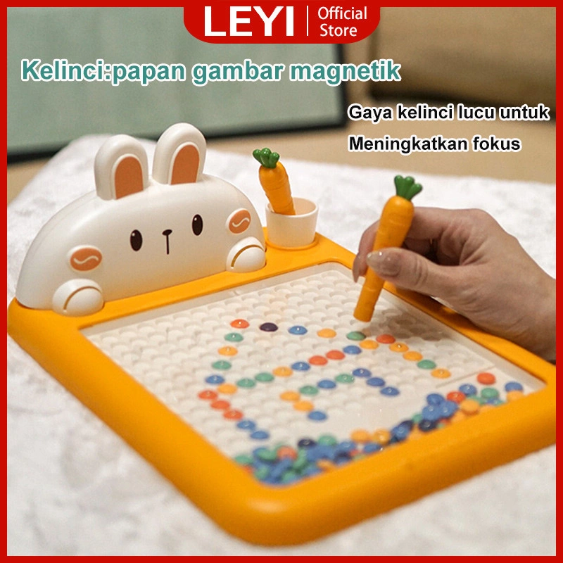 LEYI Magnetic Drawing Board Papan Gambar Mainan Edukasi Kreatifitas Anak Papan Magnet Magnetik