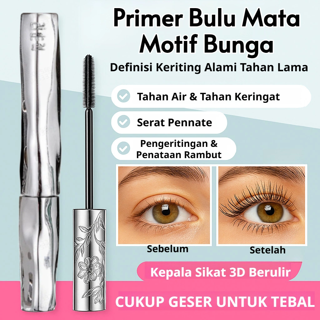 Primer Bulu Mata Tabung Baja 3D Bulu Mata Tahan Udara Memanjangkan Dan Mengeriting Riasan Bulu Mata Anti-luntur/Primer Bulu Mata Tabung Baja / Maskara Penebal Dan Pemanjang/ Primer Bulu Mata Tabung Baja, Maskara 3D Tahan Air