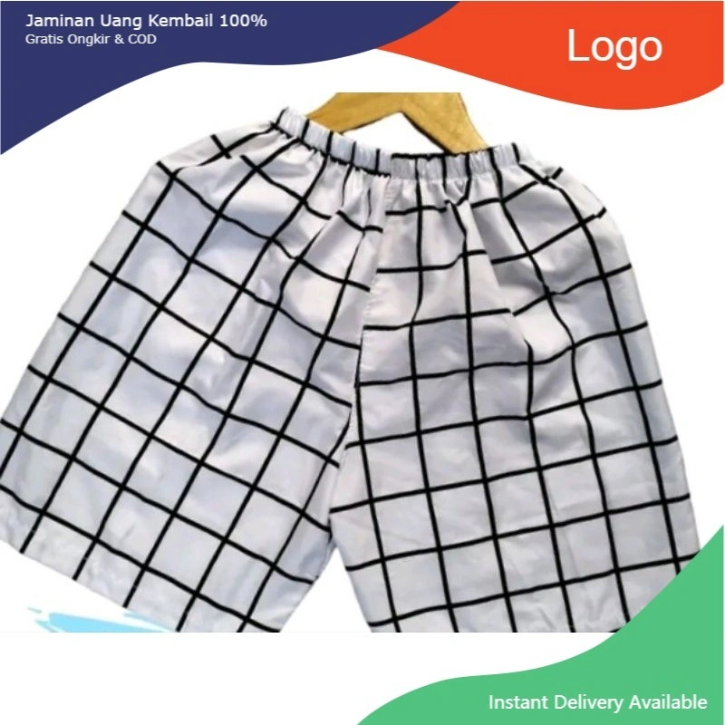 celana pendek harian motif kotak tartan karakter celana polo shortpants hotpants perempuan