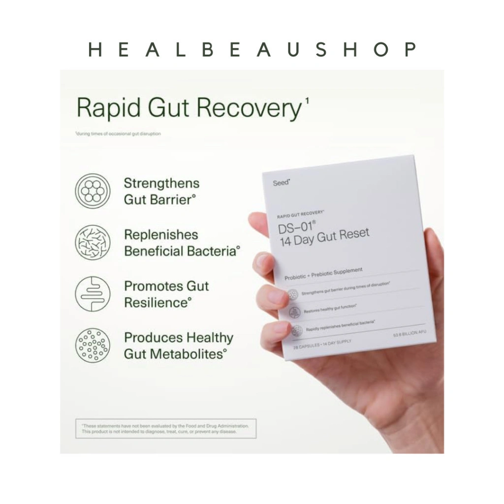 Seed 14 Day Gut Reset Prebiotic and Probiotic 28vcaps Perut Kembung Buncit