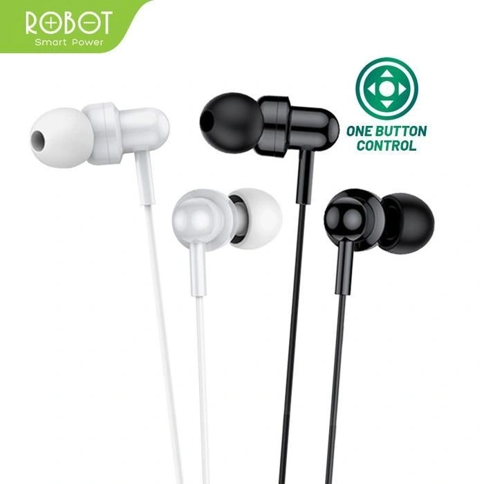 Headset Robot RE20 Oblique In-Ear Deep Bass Ultra Light Wired Earphone