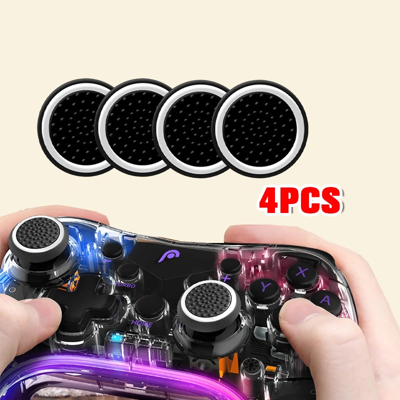 4Pcs Thumb Grip Analog Silicone For Stik PS5 / Controller Stick Circle Cap / Tutup Gamepad Analog