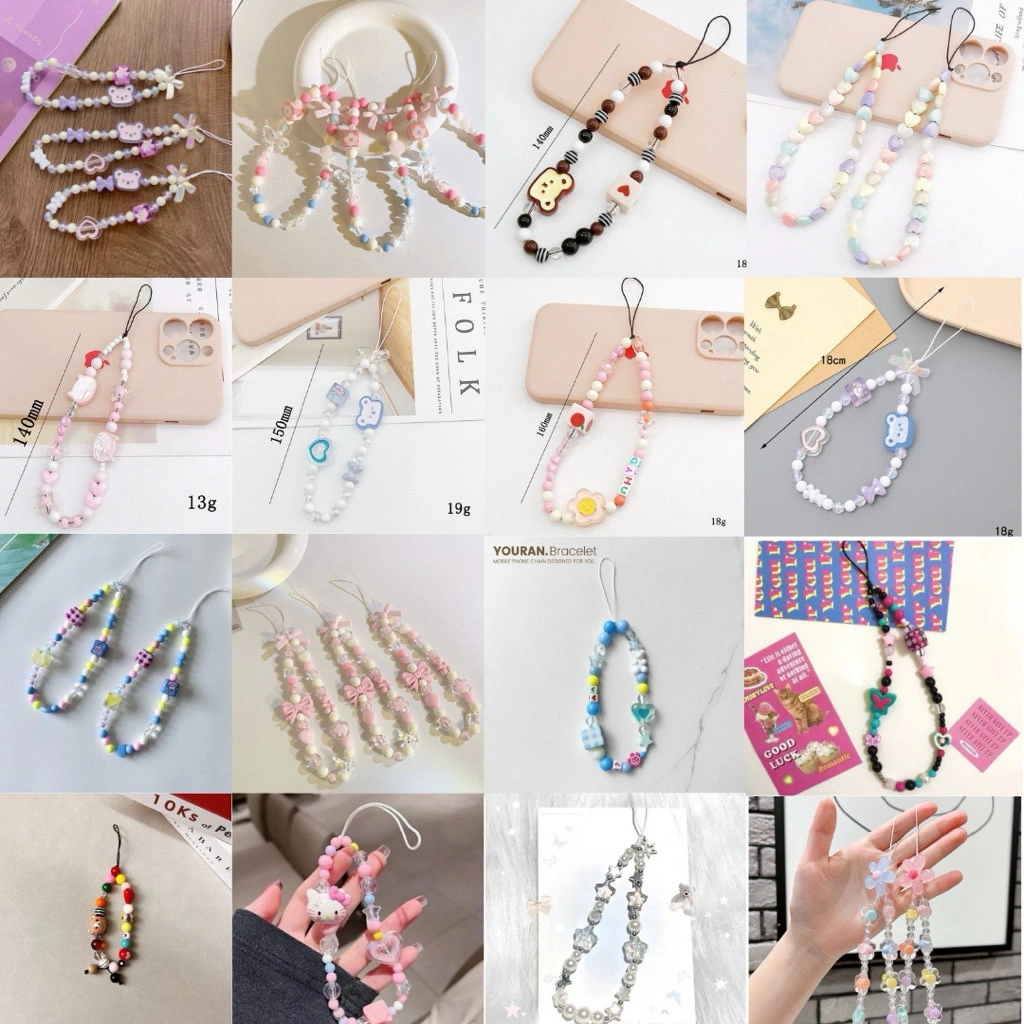 Phone Strap Gantungan Hp Aesthetic Tali Gantungan Hp pendek Aksesoris Lanyard Handphone