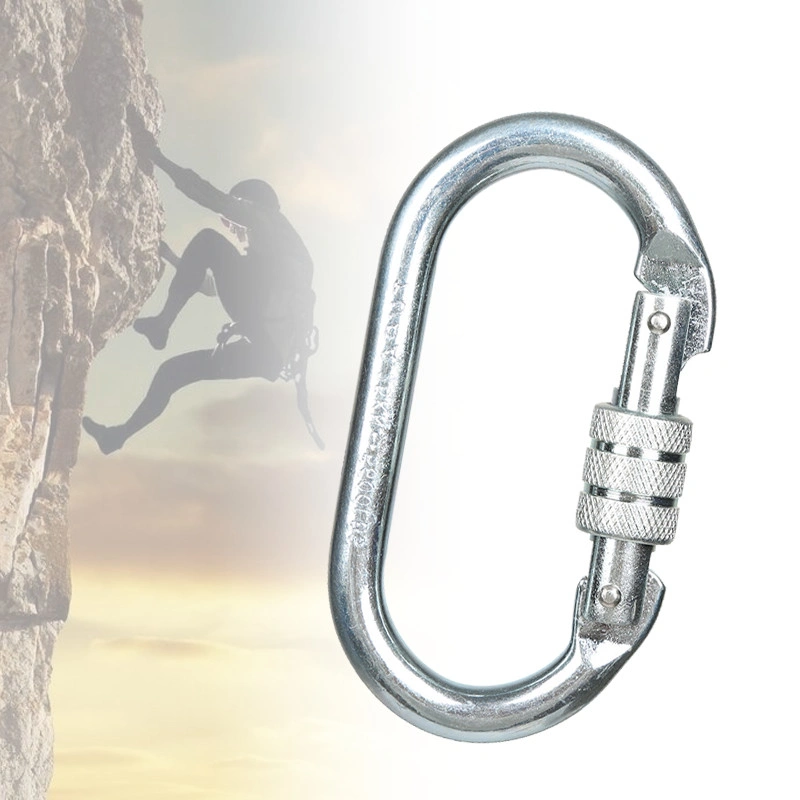 Karabiner Baja Hitam 22 kN quickdraw panjat gunung