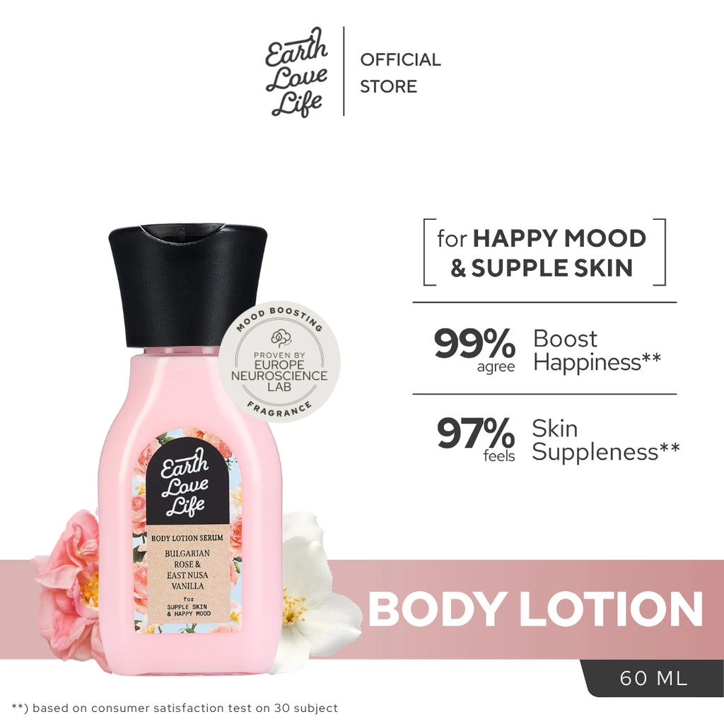 [HYDRATING HERO] Earth Love Life Bundle Body Lotion 60ml & Body Wash 250mL | Lotion Untuk Melempbapkan Kulit | Lotion Wangi | Moisturize | Memperbaiki Skin Barrier | Cocok Untuk Kulit Kering, Kulit Sensitif | Mencerahkan Kulit Badan