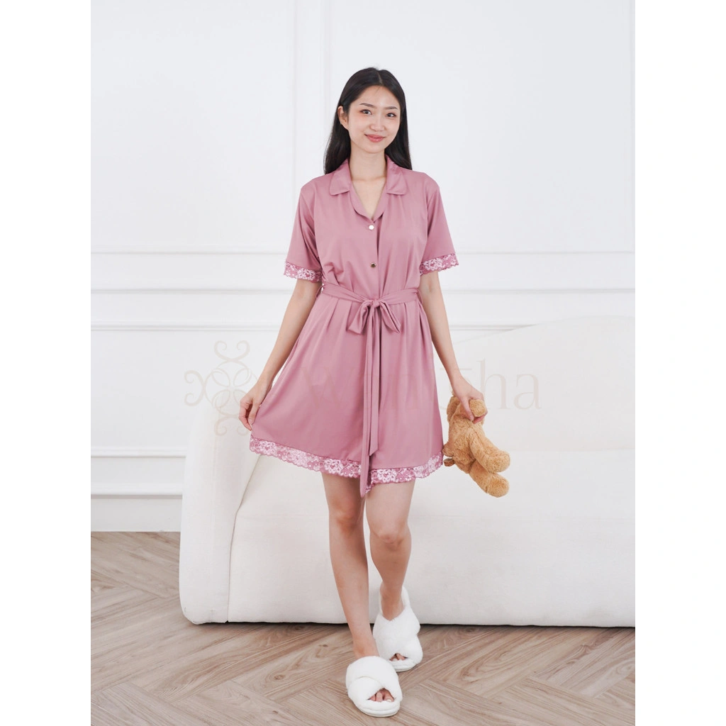 WANITHA - AMARA / Baju Tidur Piyama Dress Tidur Piyama Pendek Kancing