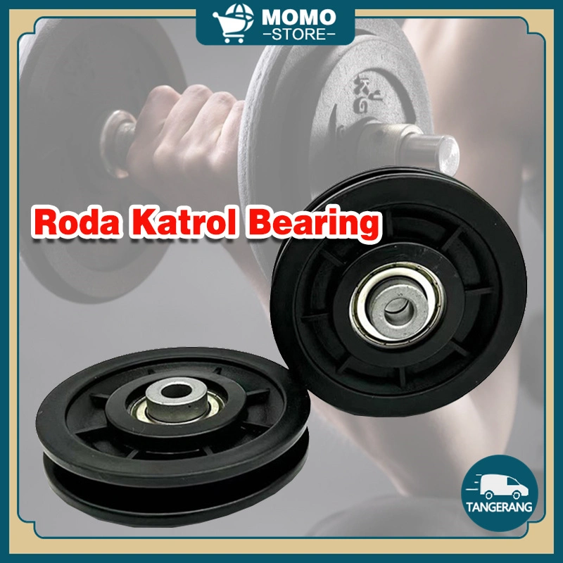 Roda Katrol Bearing 90mm Roda Pulley Home Gym Bahan Nilon Untuk Kabel Gym / Fitness