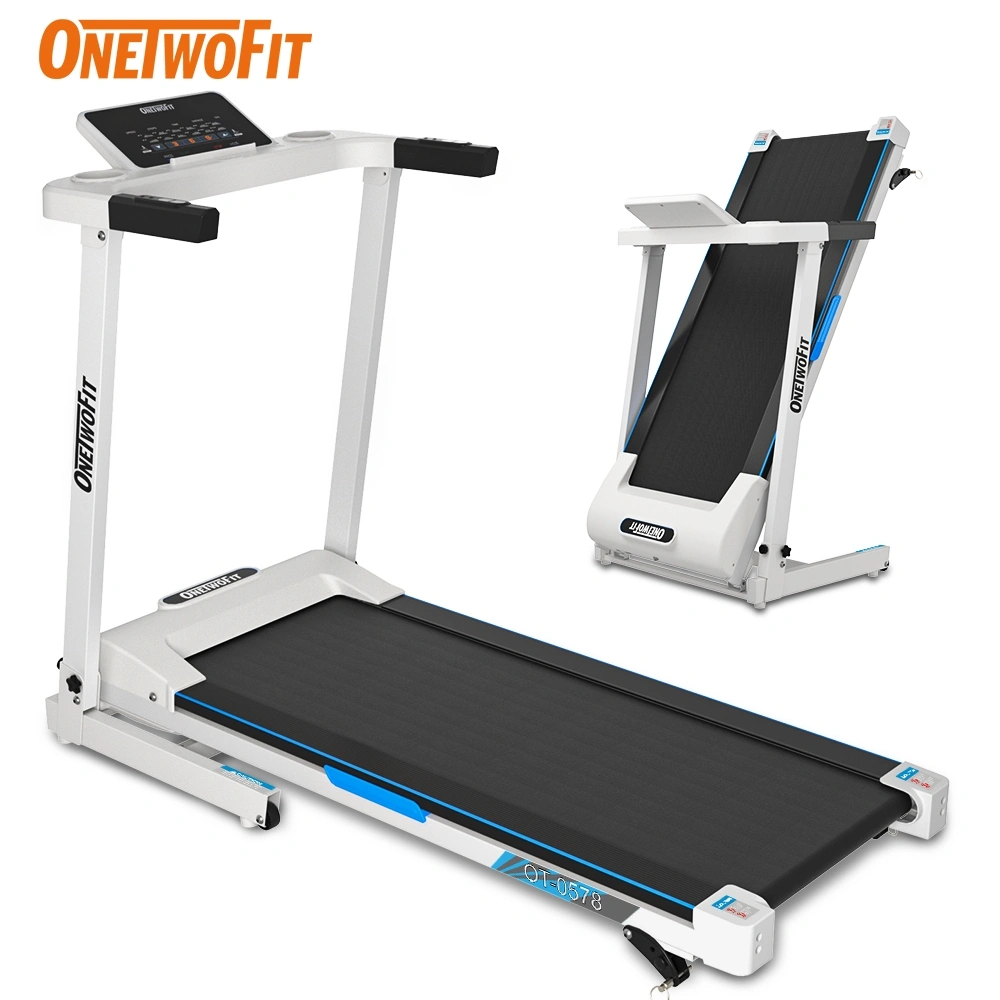 OneTwoFit Treadmill Listrik 2.5HP Treadmill Cerdas Treadmill Rumah With Bluetooth Speaker+Mobile Sports APP Bersihkan stok