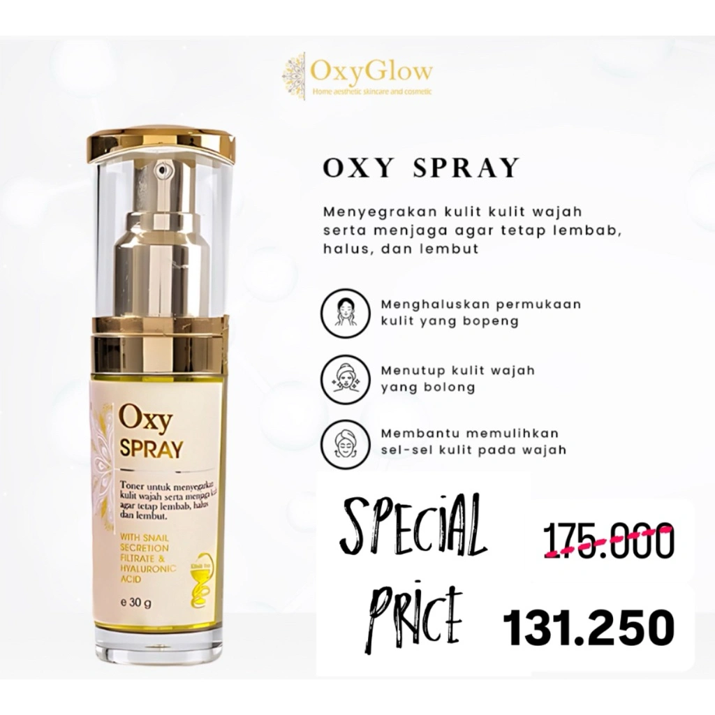 OxyGlow Spray With Snail Secretion Filtrate & Hyaluronic Acid Essence Toner