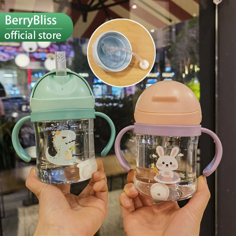 BerryBliss - Botol Minum Anak Karakter Hewan 250 ML / Botol Air Minum Anak Bayi Karakter Hewan / Gelas Anak Balita Training Cup Baby Warna Pastel