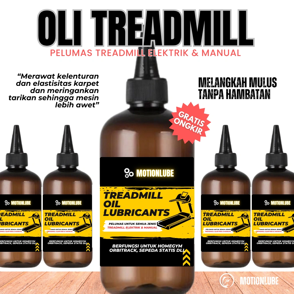 MINYAK PELUMAS TREADMILL ELEKTRIK MANUAL | TREADMILL LUBRICANT OIL | PELUMAS ALAT OLAHRAGA FITNESS GYM