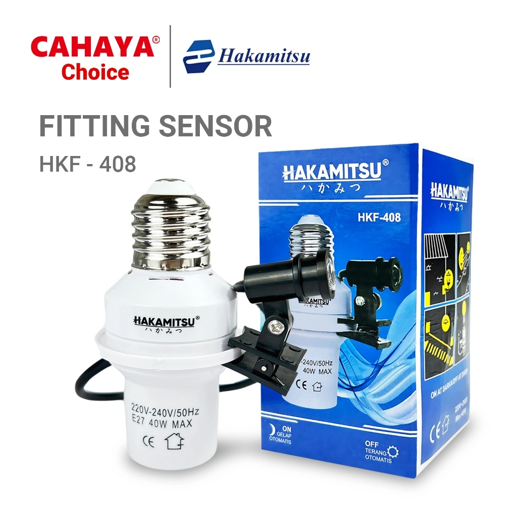 CAHAYA - Fitting Sensor E27 Lampu Otomatis Cahaya Siang Dan Malam