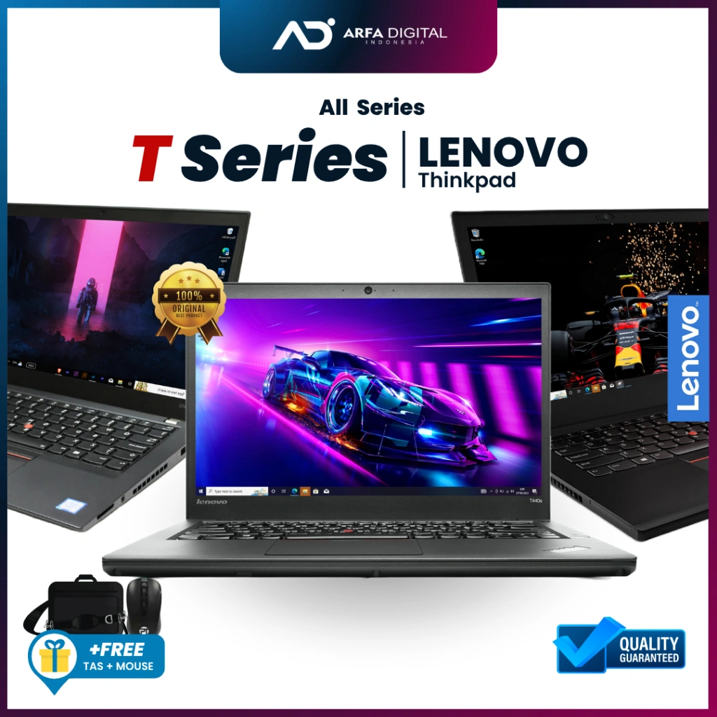 Laptop Lenovo Thinkpad T Series Core I5 / I7 Ram 16GB SSD 512GB Murah Bergaransi
