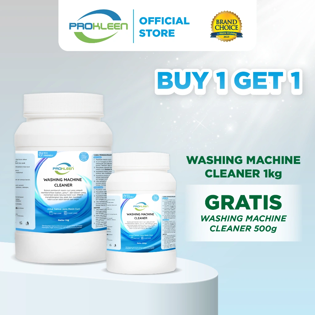 [BUY 1 GET 1] Pembersih Mesin Cuci PROKLEEN 1kg + FREE 500gr