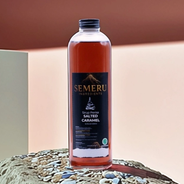Semeru Sirup - Syrup Salted Caramel 500ml - Sirup Minuman Rasa Salted Caramel