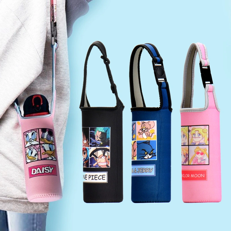 Tas Termos Tumbler Sarung Botol Minum - Elastis, Dengan Tali Pendek, Cocok untuk Anak | COD