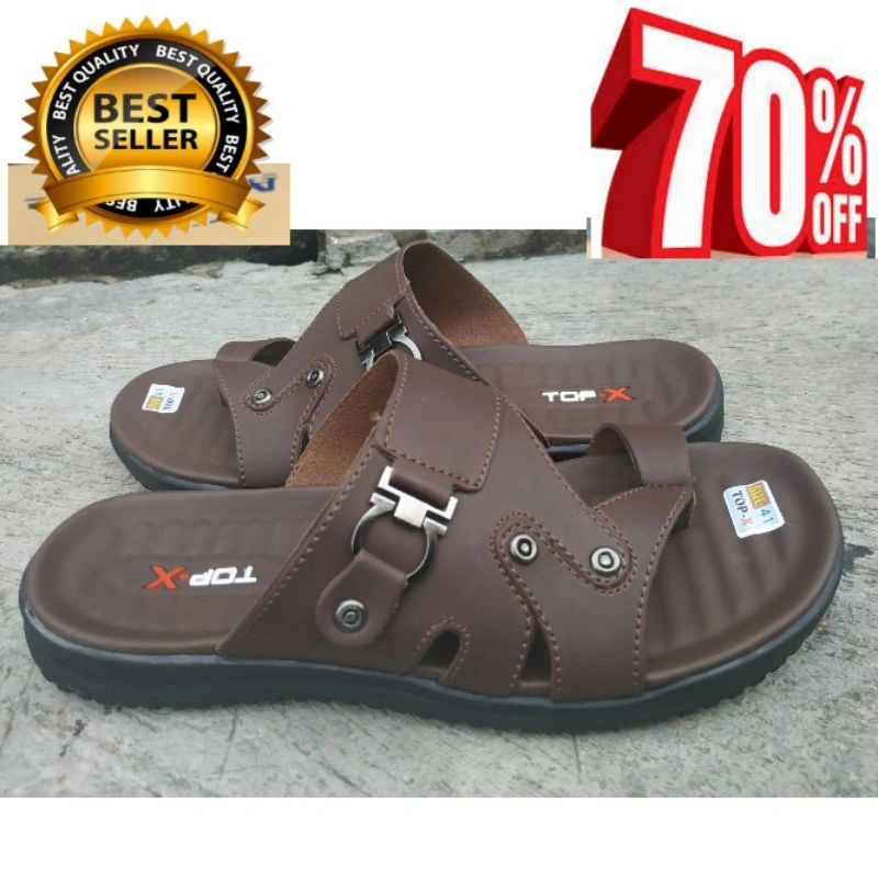 Top X Sendal Japit Kulit - Sandal Jepit Pria Terbaik - Sandal Kulit - Sendal Casual Modern Original