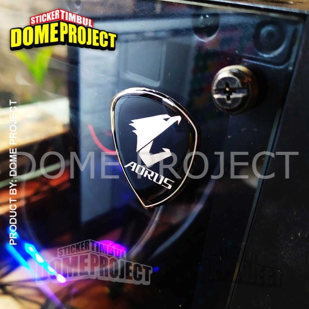AORUS BADGE STIKER KOMPUTER STIKER PC GAMING AKSESORIES PC GAMING
