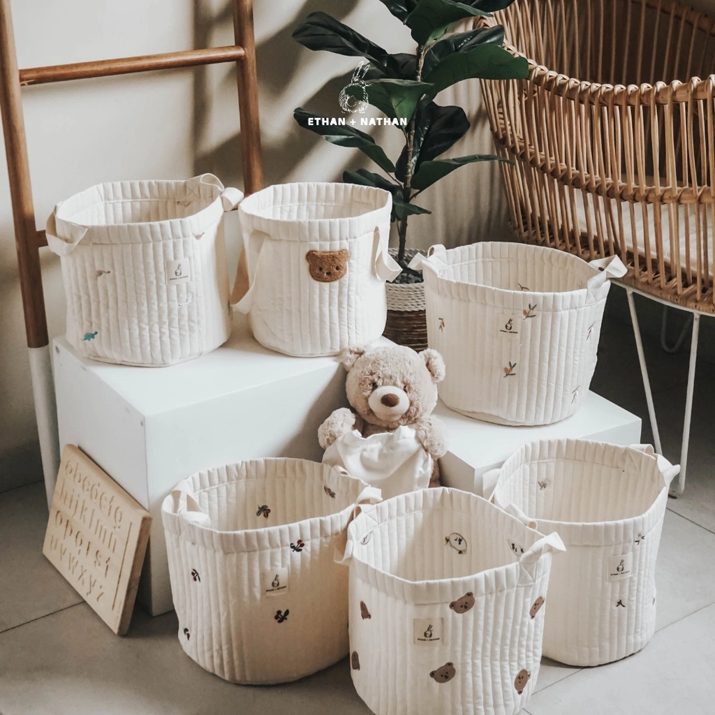 Ethan+Nathan Cotton Storage Basket / Keranjang Perlengkapan Bayi