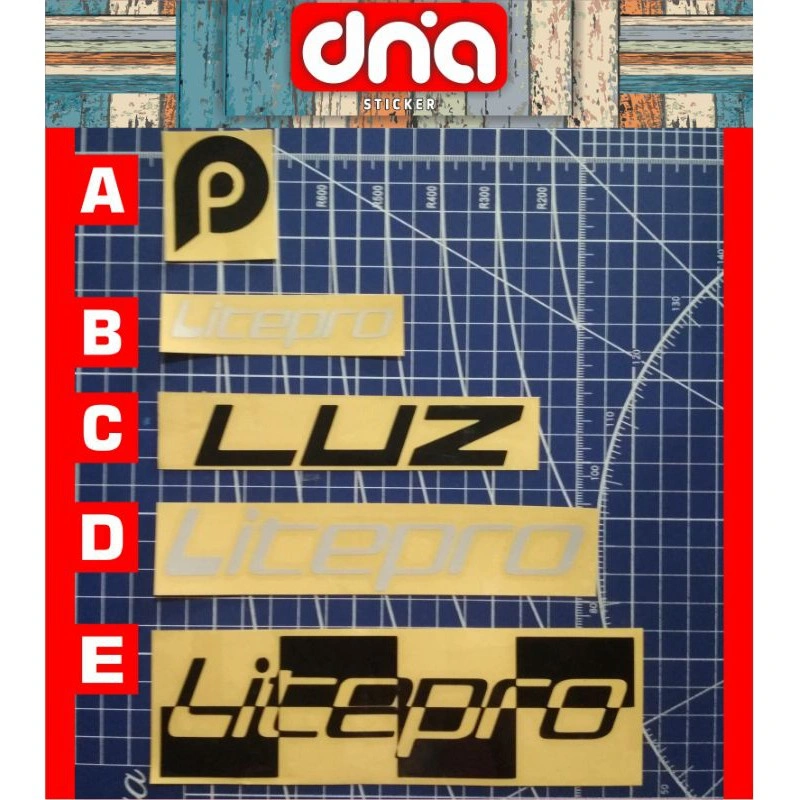 CUTTING sticker  litepro sepeda lipat