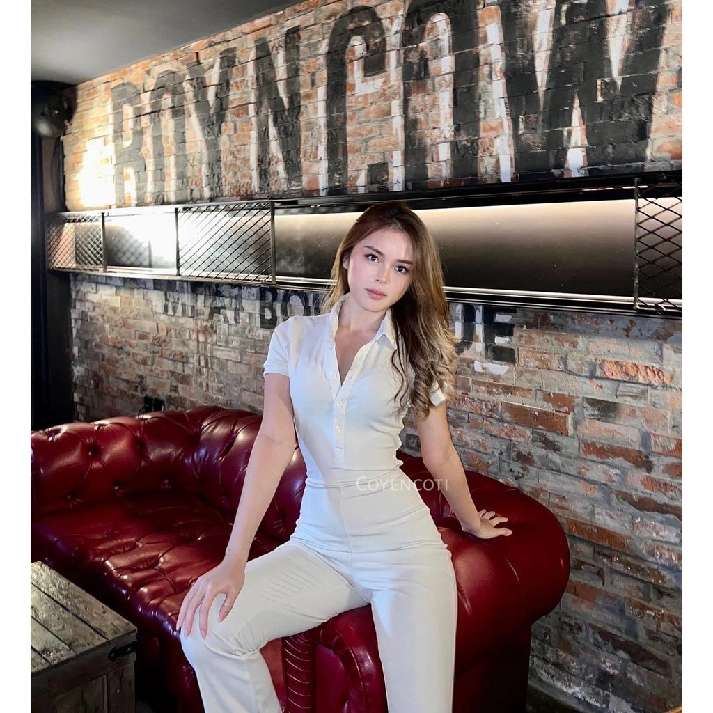 CoyenCoti Cut Out Backless Jumpsuit One Set CC21030