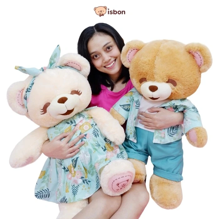 Boneka Beruang Musim Panas Bear Summer 25" STD BONEY BONITA With Baju Musim Panas Lucu Menggemaskan By ISTANA BONEKA