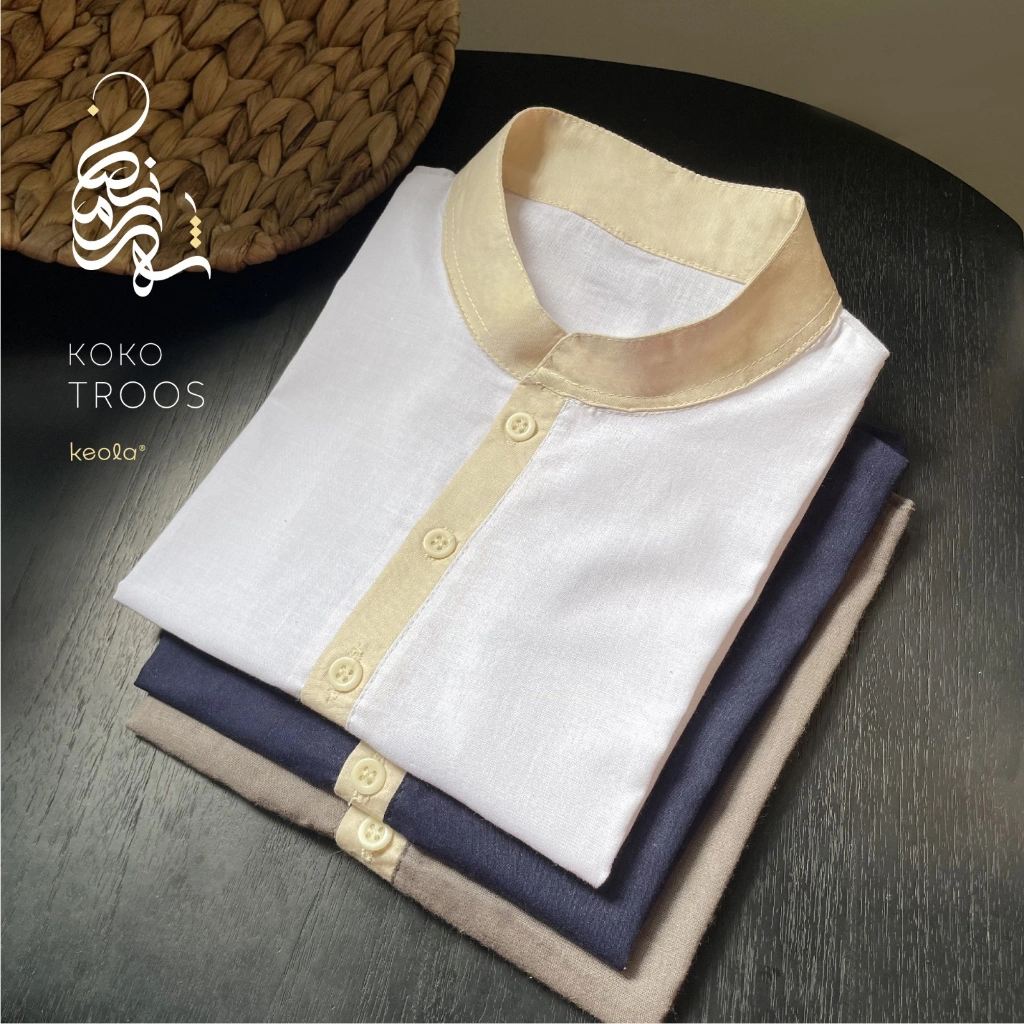 KEOLA -  Koko Troos Shirt Series (Kemeja Anak) Usia 1 – 6 Tahun / Premium Cotton Koko Tee Kekinian terbaru