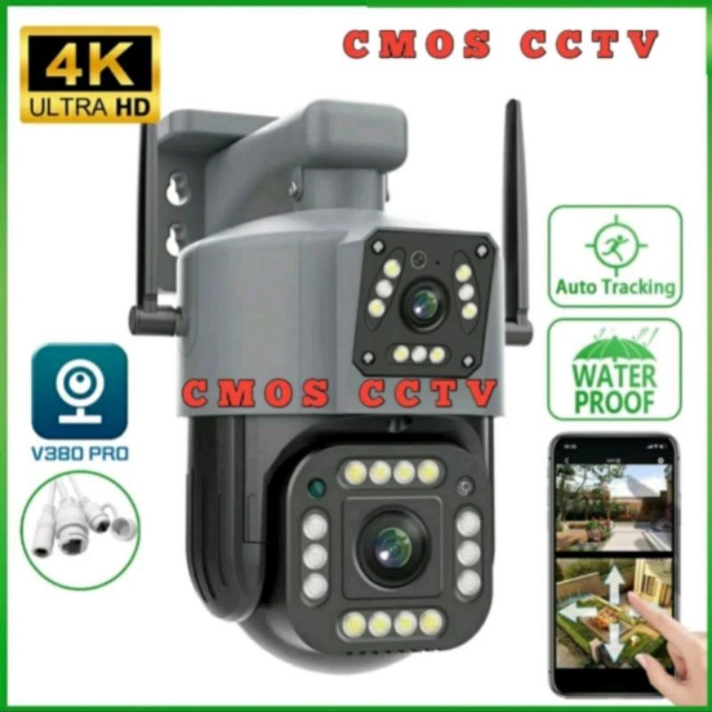 IP Camera CCTV Ganda Lensa App V380 Outdoor PTZ Speed Dome