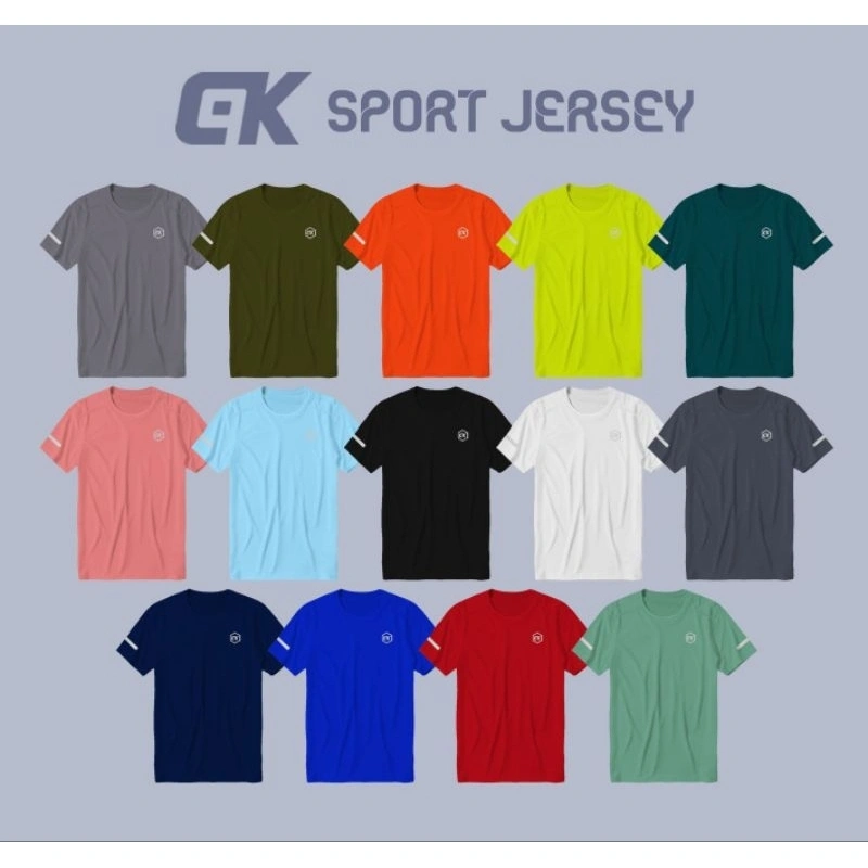 KAOS OLAHRAGA JERSEY TRAINING VOLLY BADMINTON SEPAK BOLA FUTSAL SENAM