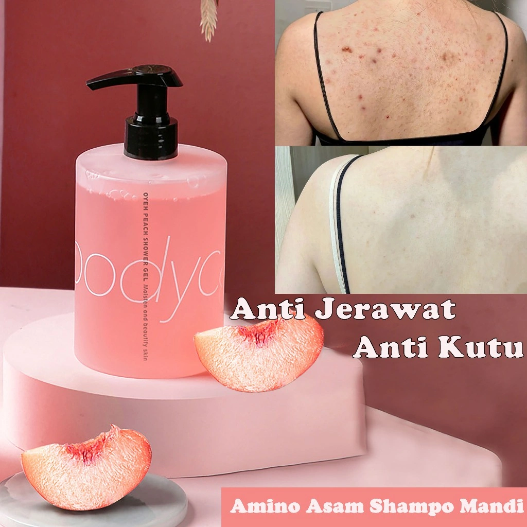Sabun mandi asam amino 500ml sabun cair anti-tungau anti-jerawat sabun cair antioksidan antibakteri