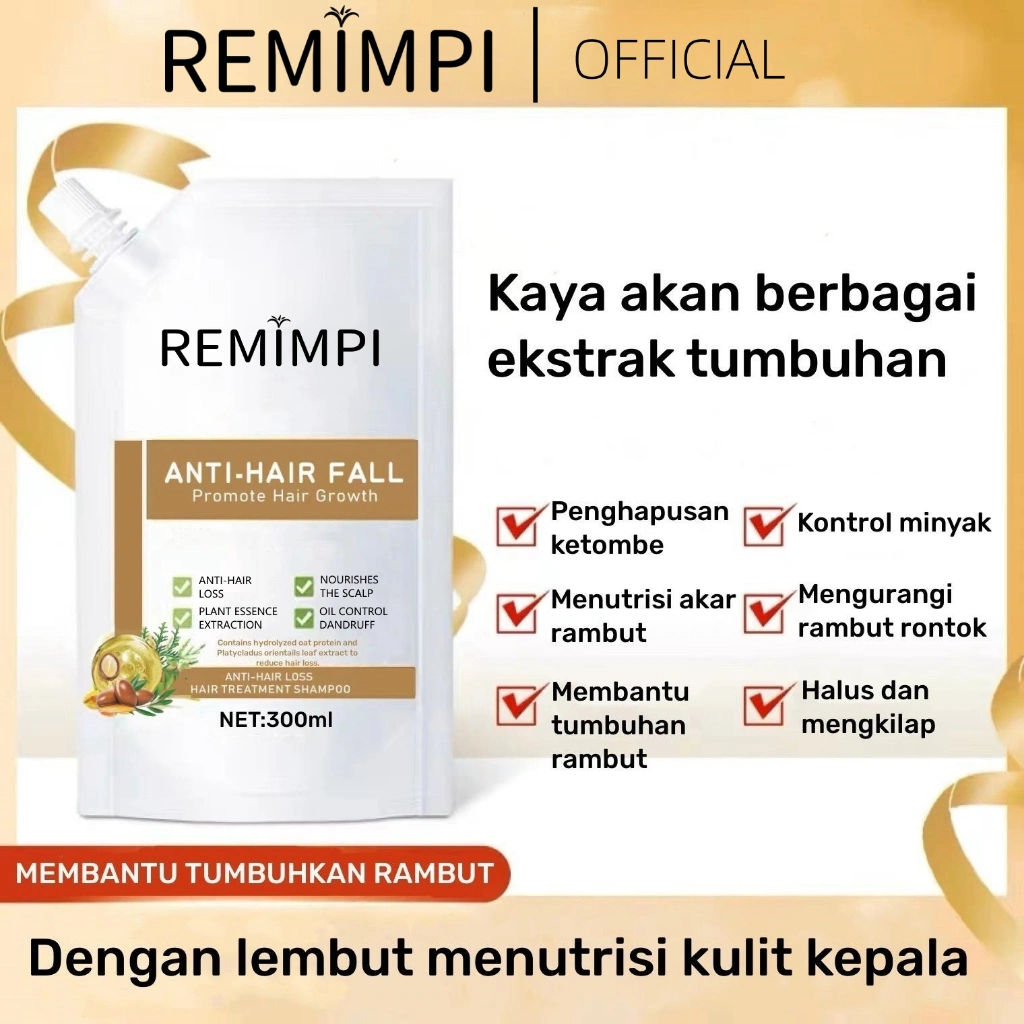 Remimpi Anti Hair Fall Rambut Rontok Remimpi 100% Original Hair Treatment Shampoo Oil Control Sampo Perawatan Rambut Ketombe Shampo Anti Dandruff Anti Hair Loss Perawatan Rambut Halal