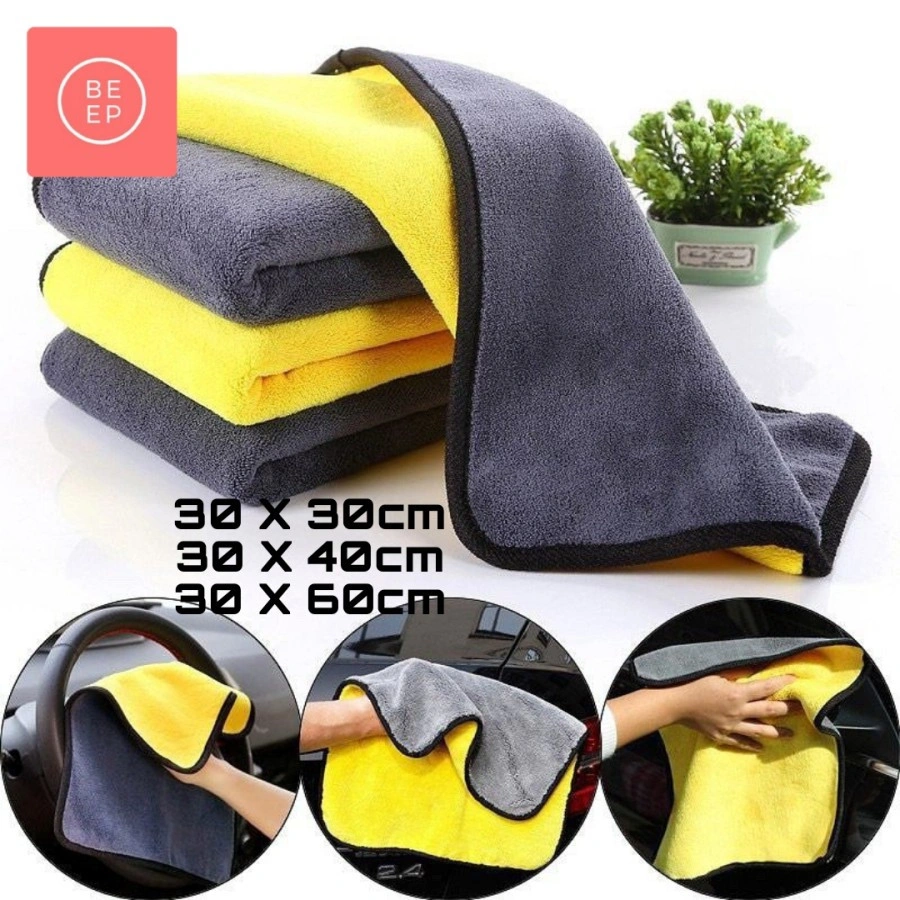 Mikro fiber lap pembersih kaca metal microfiber kain handuk perabotan dapur kaca cermin hewan