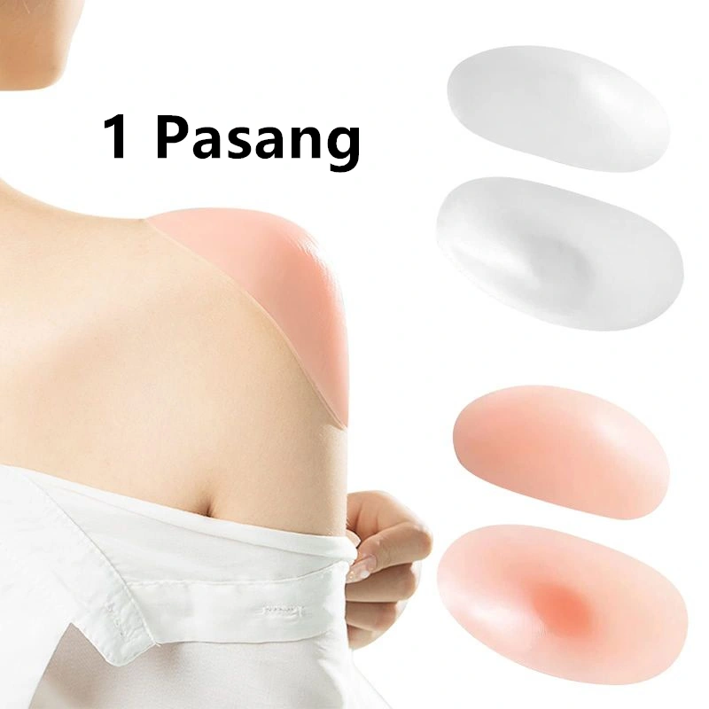 1 Pasang Shoulder Pad Silikon / Anti-Skid Breathable Bantalan Bahu / Bantalan Bahu Pakaian Anti Selip Untuk Wanita Pria