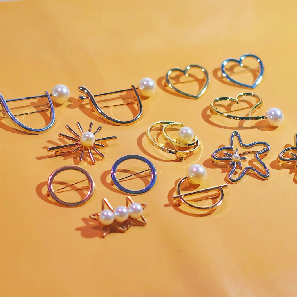 Bros Geometri 11 Varian / Bross Hijab / Brooch Aksesoris Baju