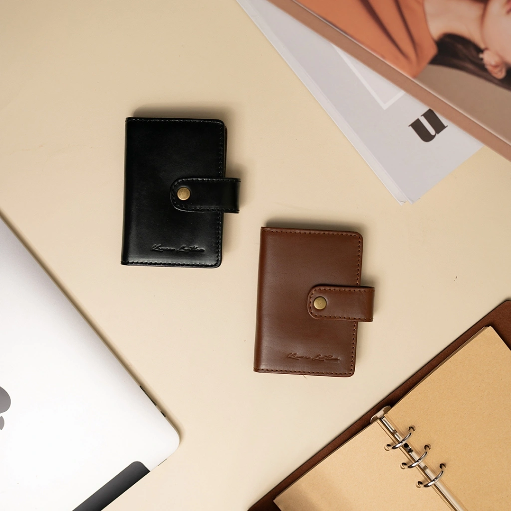 Kenes Leather Dompet Kartu Kulit Asli CARD HOLDER - Free Grafir Nama
