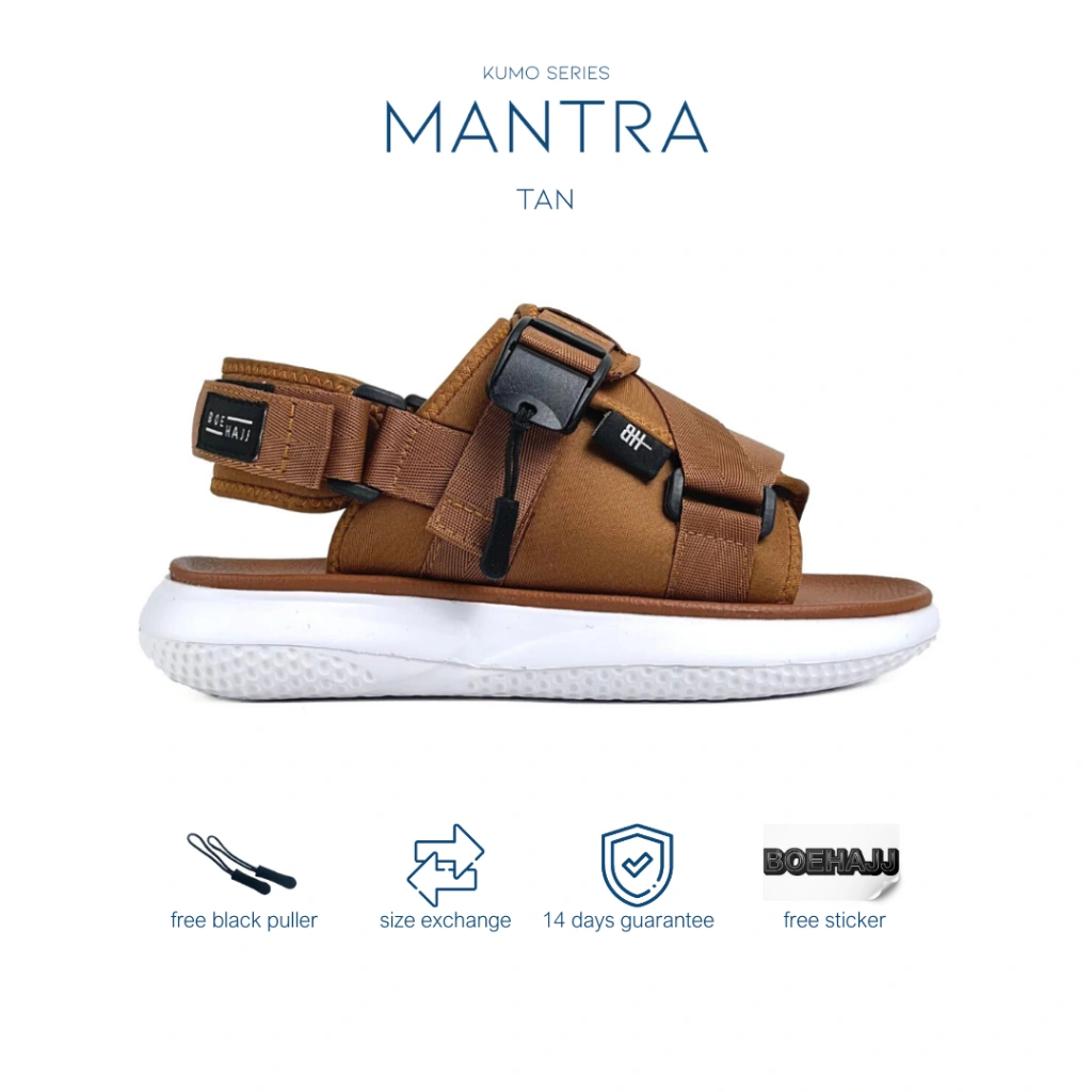 Boehajj - Mantra - Tan | Sandal Travelling Gunung Casual Pria Wanita