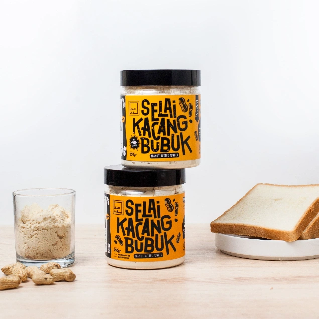 Lean Lab Selai Kacang Bubuk Starter Pack (250gr x2)  (Vegan, Gluten Free, Low Fat)