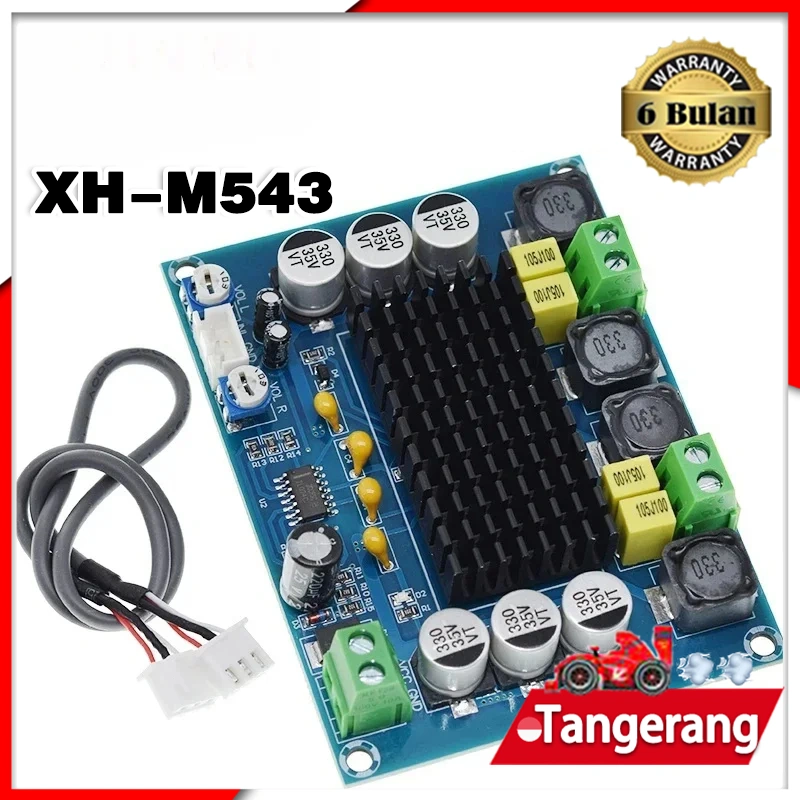 Audio Power Amplifier XH-M543 IC 32P Stereo High Power TPA3116D2 M543 12-24V DC 2x120W