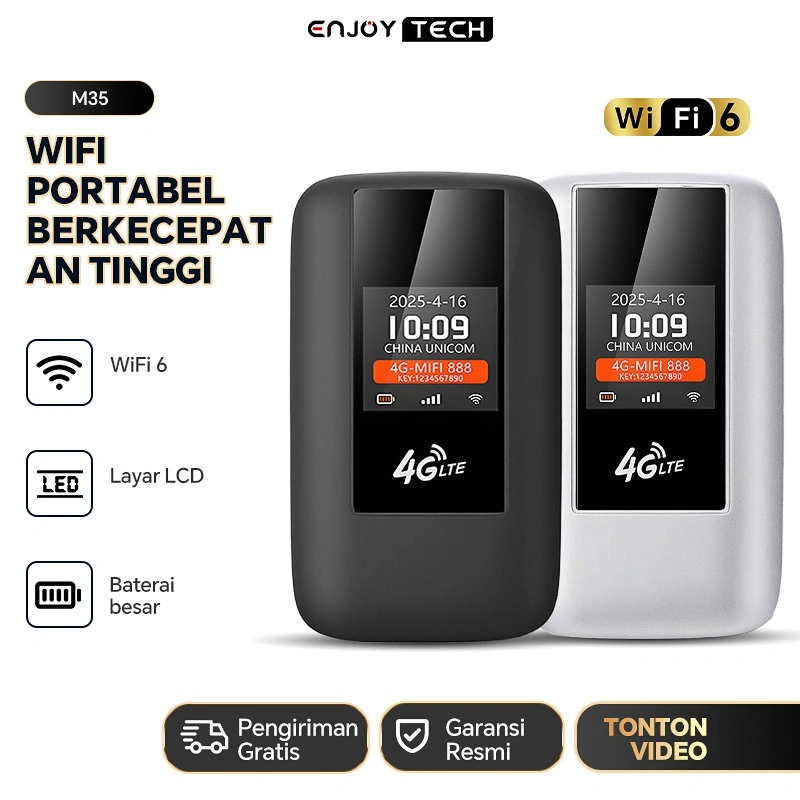 Modem WiFi 4G Semua Kartu WiFi Portable 5G All Operator 300Mbps Support ALL TELCOO