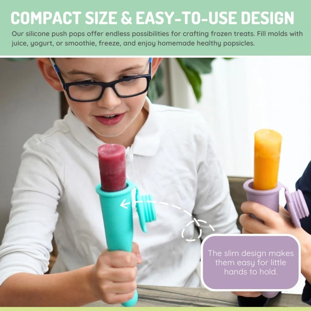 Melii Baby Push Pop - Cetakan Es Krim Karakter - Cetakan Es Krim Bentuk Hewan - Cetakan Es Krim Silicon Premium