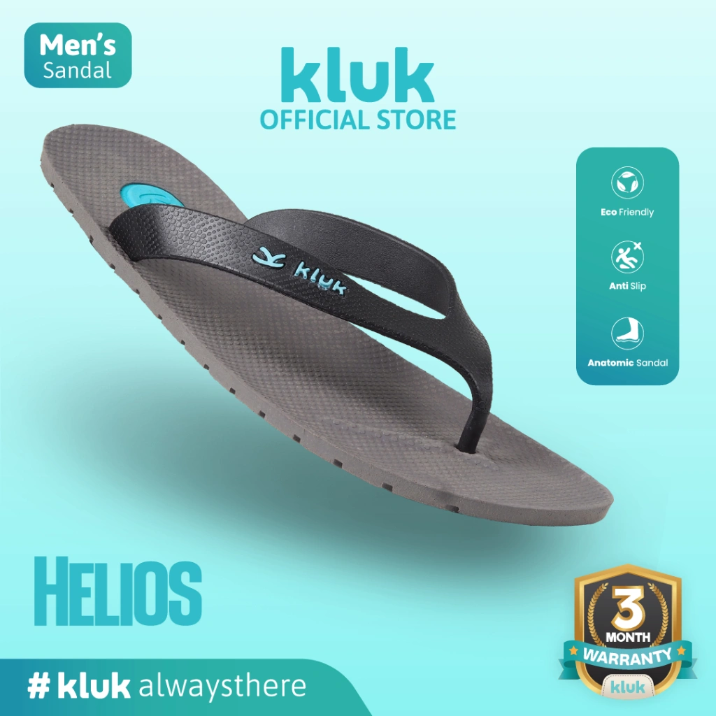 KLUK Sandal Jepit Pria - Helios Uno Esta Grey - Anatomic Premium Sandal