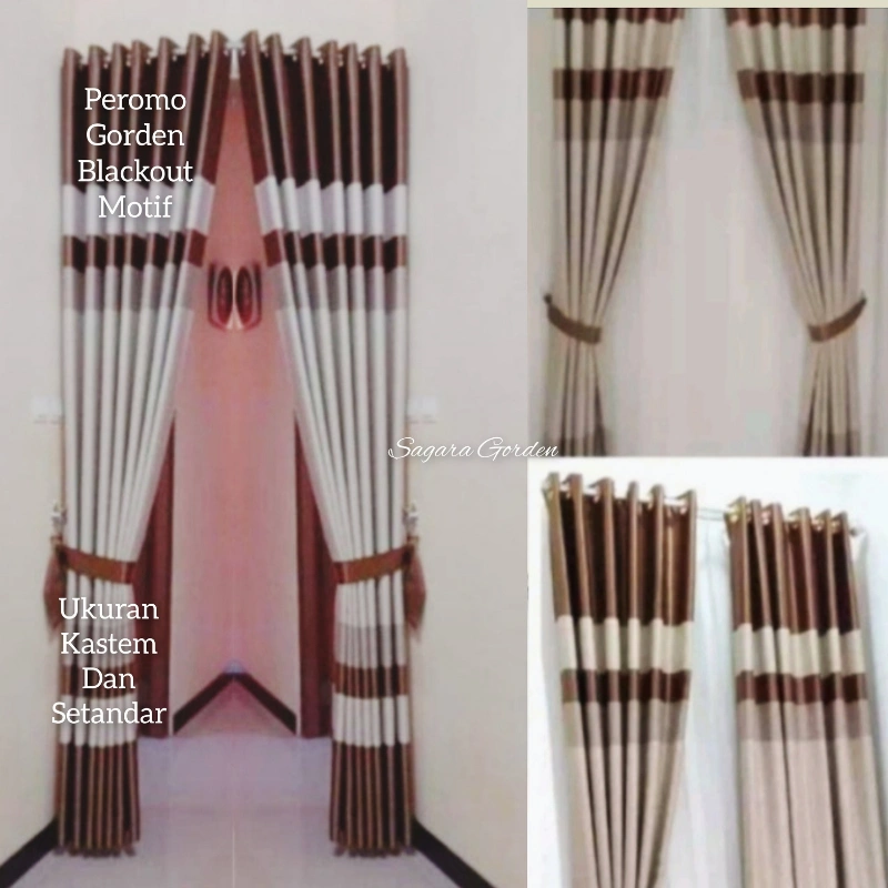 Gorden 12Gelombang Besar. Tirai Jendela Pintu Minimalis Model Semokring Tinggi250