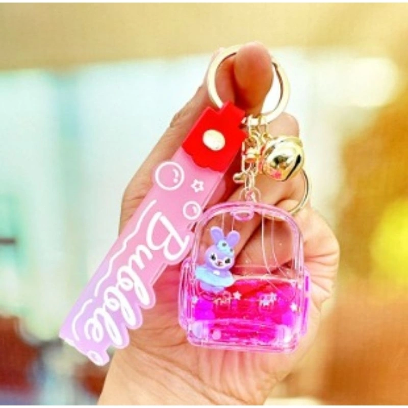 Gantungan Kunci CUTE SANRIIO KOTAK 3D PREMIUM / Gantungan 3D / KEYCHAIN Liquid Akrilik / Gantungan Motor / Gantungan Tas