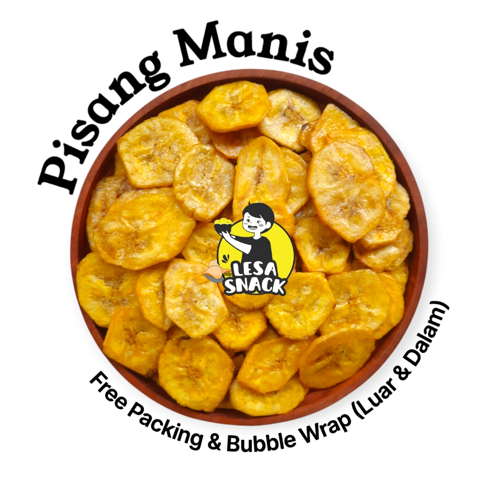 [LESA SNACK] Keripik Pisang Manis Madu Snack Jajan Cemilan Kiloan Grosir Termurah