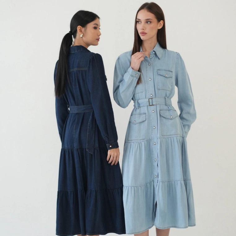 ANKARA - Ravine Denim Dress