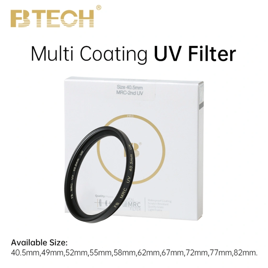 BTECH UV Filter Multi Coating Filter UV for Canon Nikon Sony Fujifilm Camera